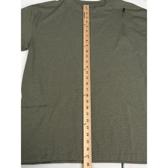 SCOTTeVEST TEC Performance T-Shirt Zip Pockets SS Olive Green Men’s Large - Picture 11 of 15